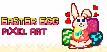 Easter Eggs Pixel Art Painting