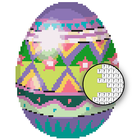 Easter Eggs Pixel Art Zeichen