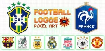 サッカーピクセルカラーロゴ