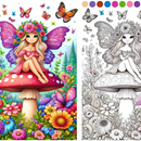 Fairy Color by Number Book APK