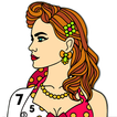 Fashion Color by Number: Women Painting Book Pages