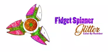 Adult Fidget Spinner Glitter Color by Number Book