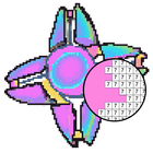 Fidget Spinner Pixel Art icon
