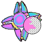 Fidget Spinner Pixel Art icône