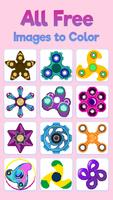 Fidget Spinner Pixel Art постер