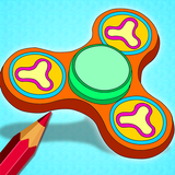 Fidget Spinner Paint by Number icône
