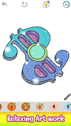 fidget spinner paintnumber glitter color book apk 32