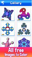 Fidget Spinner Paint by Number постер