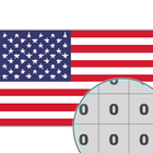 Flag Pixel Art Color by Number Zeichen