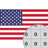 Flag Pixel Art Color by Number Zeichen