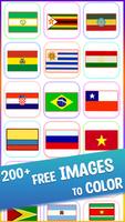 Flag Pixel Art Color by Number captura de pantalla 3