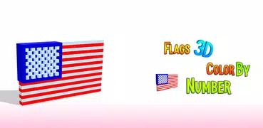 Flags Voxel Color by Number 3D
