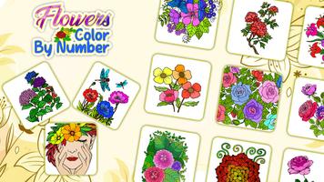 Flowers Color by Number скриншот 1