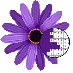 Flowers Pixel Art Coloring