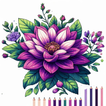 Flowers Pixel Art Coloring