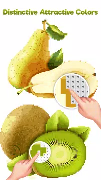 Screenshot 4 for Fruits Pixel Color by Number