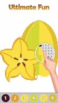 Screenshot 2 for Fruits Pixel Color by Number