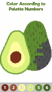 Screenshot 3 for Fruits Pixel Color by Number
