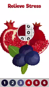 Screenshot 6 for Fruits Pixel Color by Number