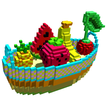 Fruits Voxel Color by Number