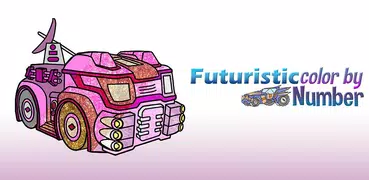 Futuristic Cars Color by Numbe