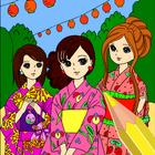 Korean Color by Number Book Zeichen