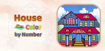 House Color By Number Book