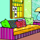 House Interior color by Number آئیکن