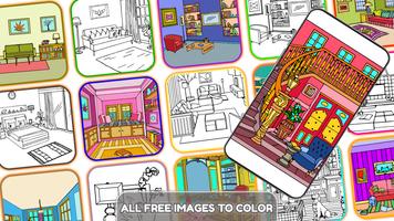 برنامه‌نما House Interior color by Number عکس از صفحه