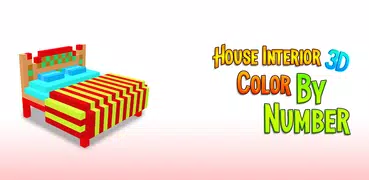 House Interior 3D Coloring Art