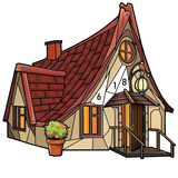 House Poly Art Color by Number icône