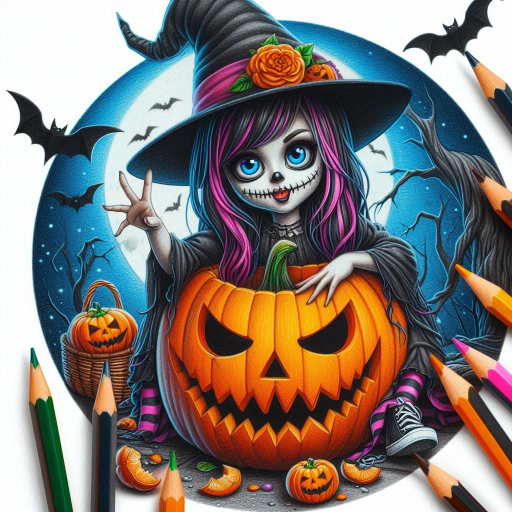 Halloween Color by Number Book