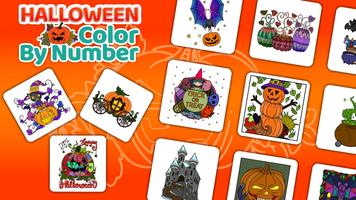 Halloween Color by Number Book screenshot 3