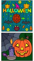 Halloween Color by Number Book screenshot 2