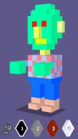 Halloween Voxel Coloring Book Ekran Görüntüsü 1