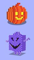 Halloween Voxel Coloring Book Ekran Görüntüsü 2