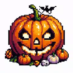 Halloween Pixel Art Coloring Icon