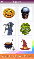 Halloween Poly Art постер