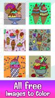 Ice Cream Paint by Numbers Affiche