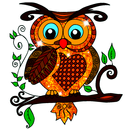 Owl Color by Number Birds Art APK