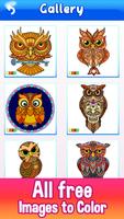Owls Color by Number Drawings bài đăng