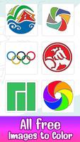 Logos Glitter Color by Number постер