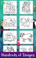 Learn to Draw Animals Coloring poster