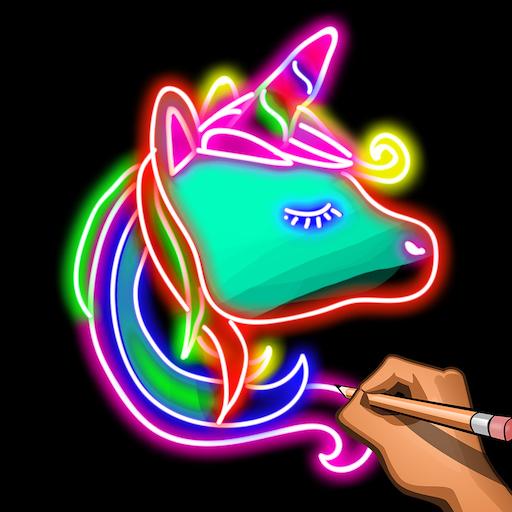 Learn To Draw Glow Animals