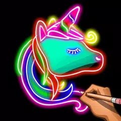 Learn To Draw Glow Animals APK download