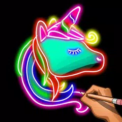 Learn To Draw Glow Animals APK Herunterladen