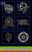 Learn to Draw Glow Flowers Art poster