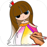 Learn to Draw Princess: Draw, Color & Glitter Book Zeichen
