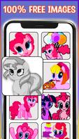 Pony Pixel Art ポスター