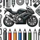 Motorcycles Paint by Number icono